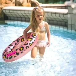 Zwemring Panterprint Rose Goud, 70cm-Swim Essentials Outlet