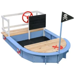 Houten Zandbak Kapitein Piratenschip-SwingKing Online