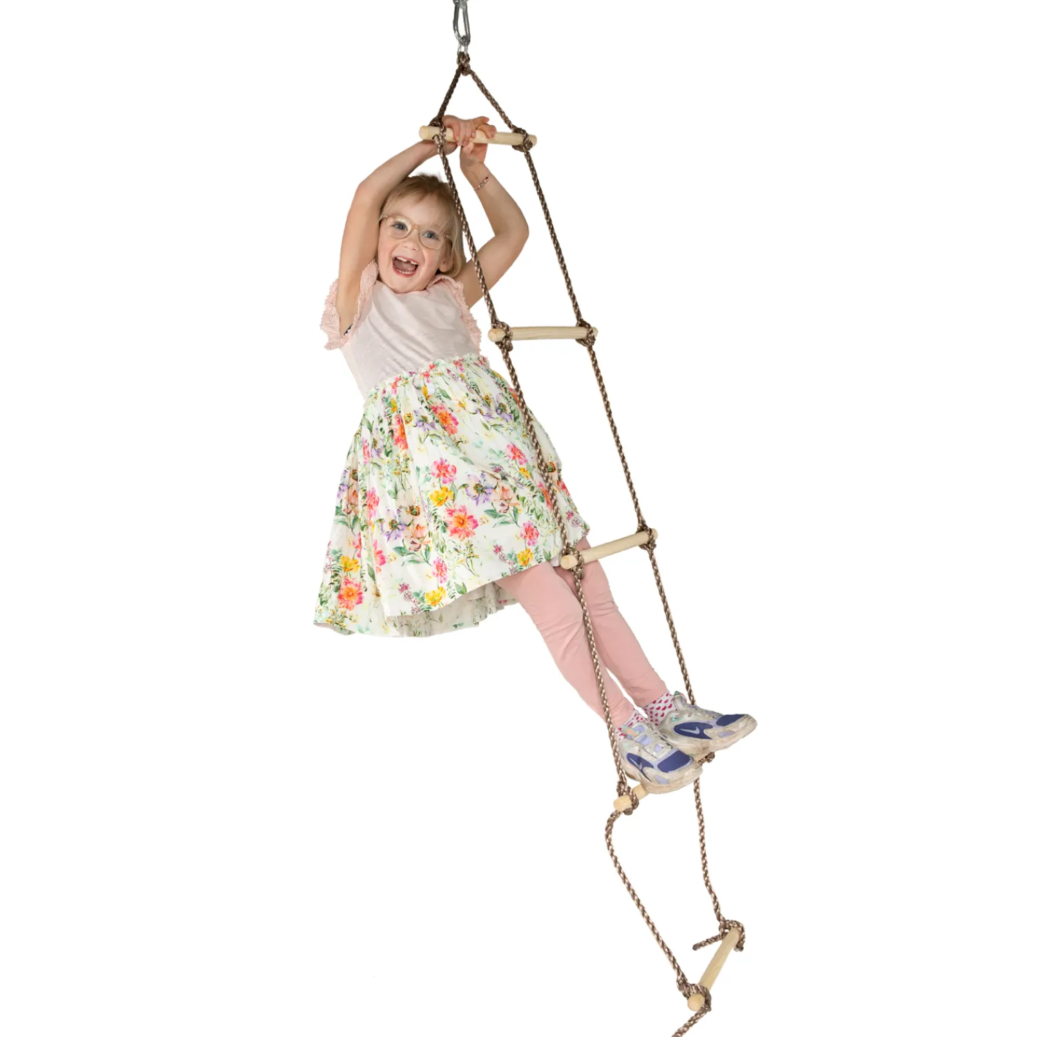 SwingKing Touwladder met Houten Treden, 190cm Hot