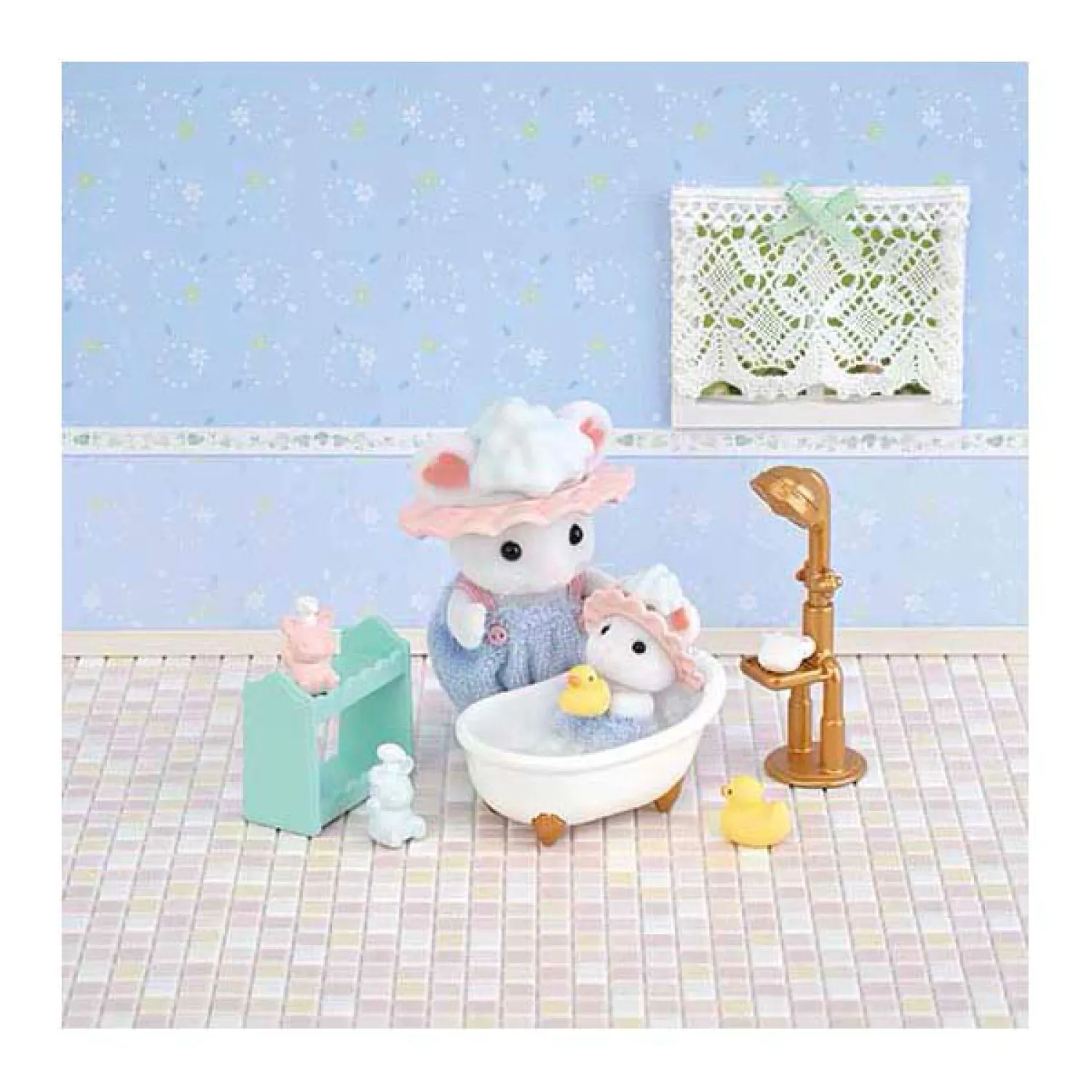 5805 Bubbel Badtijd Broer Zus>Sylvanian Families Clearance