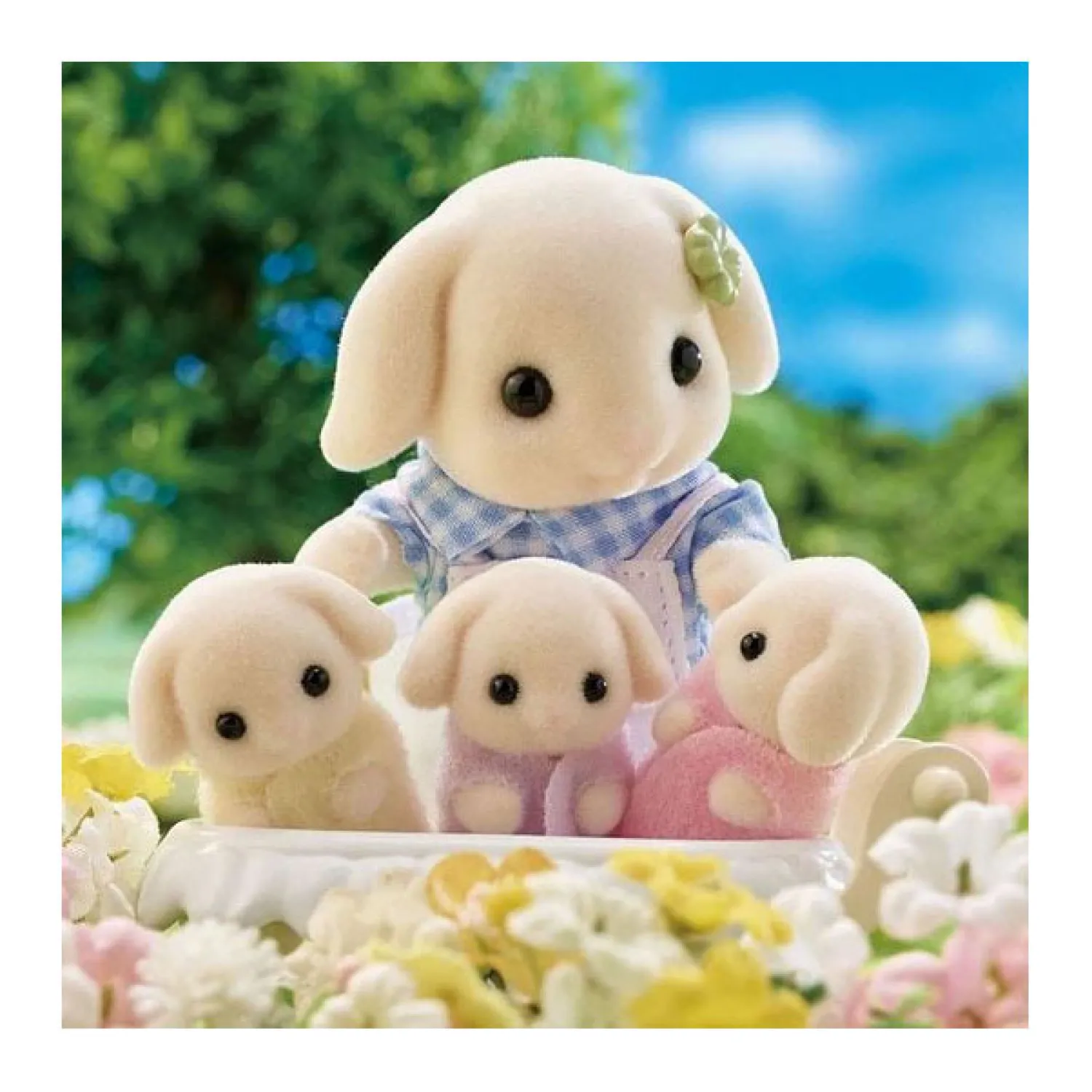 5735 Familie Bloemen Hangoor Konijn>Sylvanian Families Sale