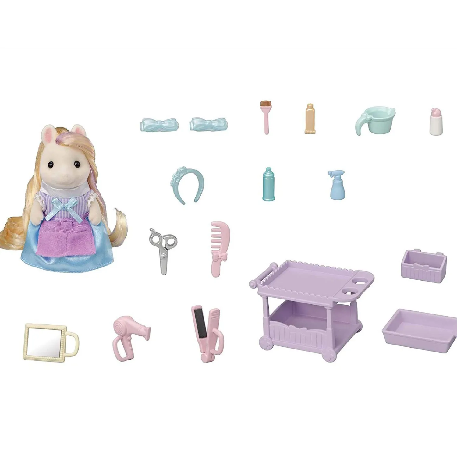 5644 Pony's Kappersset>Sylvanian Families