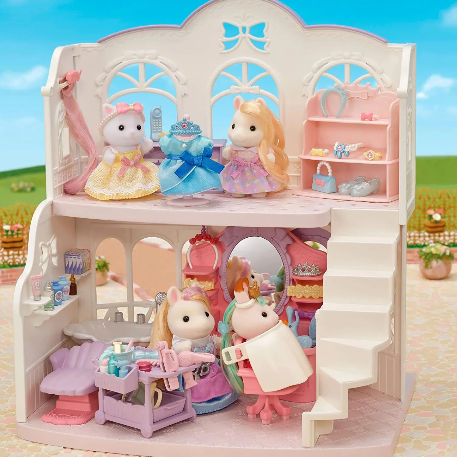 5644 Pony's Kappersset>Sylvanian Families