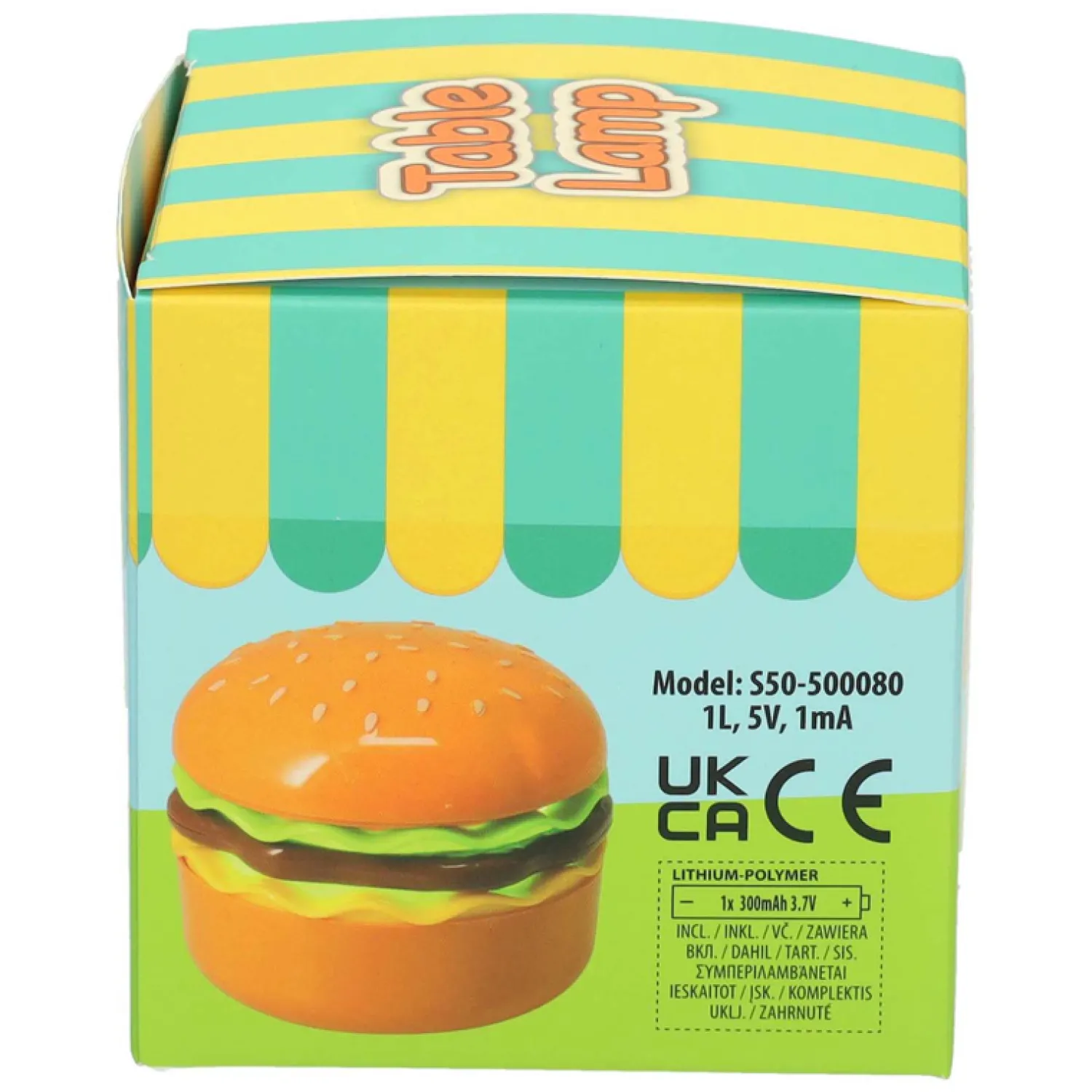Tafellamp Burger - 7,5x14cm Clearance