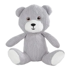 Take Me Home Knuffel Beer Pluche Gehaakt - Grijs, 14cm Hot