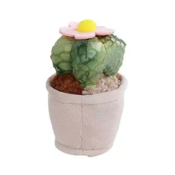 Take Me Home Knuffel Plant Pluche - Grijze Pot Gele Knop>