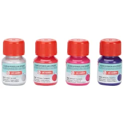 Talens Art Creat.Glas & Porselein Dekkend 4 X30ml Roze Zilver Best