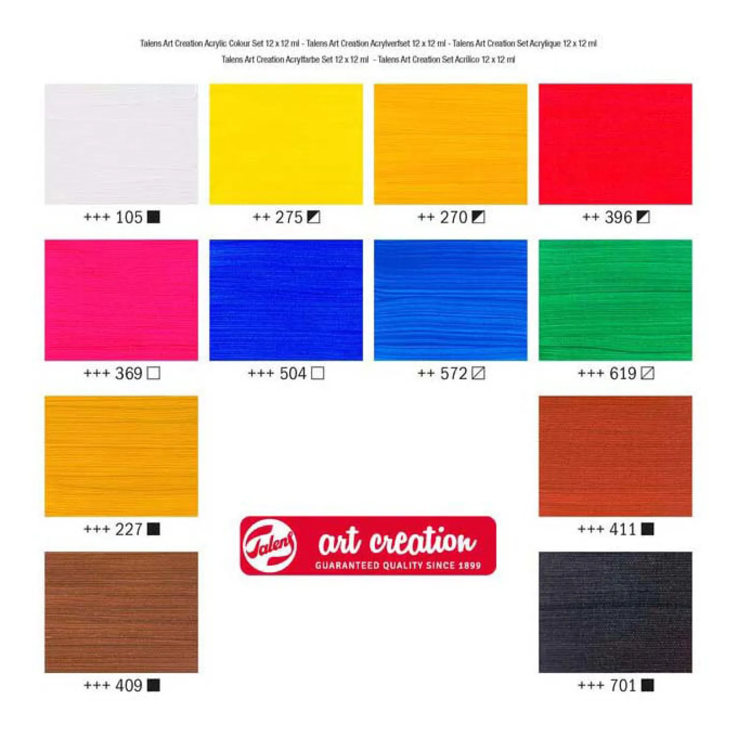 Art Creation Acrylverf Set, 12x12ml>Talens Outlet