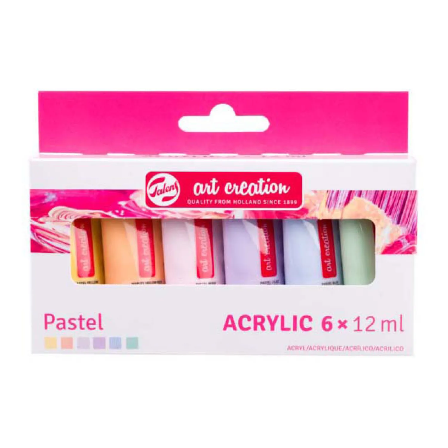 Art Creation Acrylverf Set Pastel, 6x12ml-Talens Best