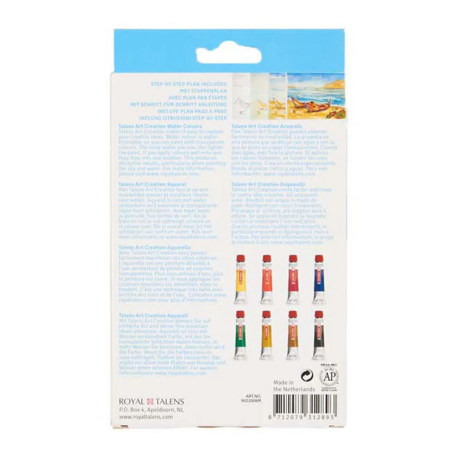 Art Creation Aquarelverfset 8X12ml-Talens Sale