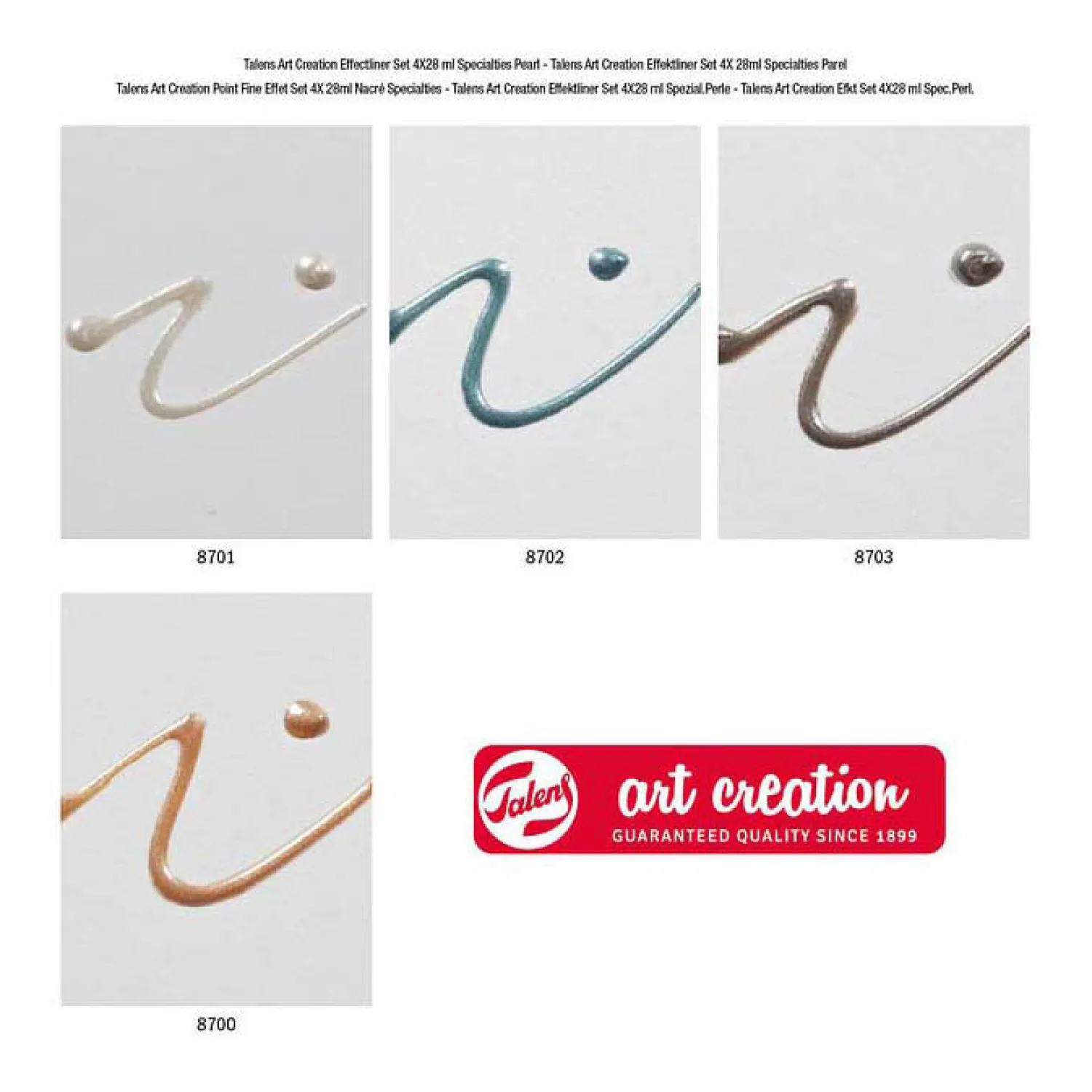 Talens Art Creation Effektliner Set 4X28ml Specialtiesparel