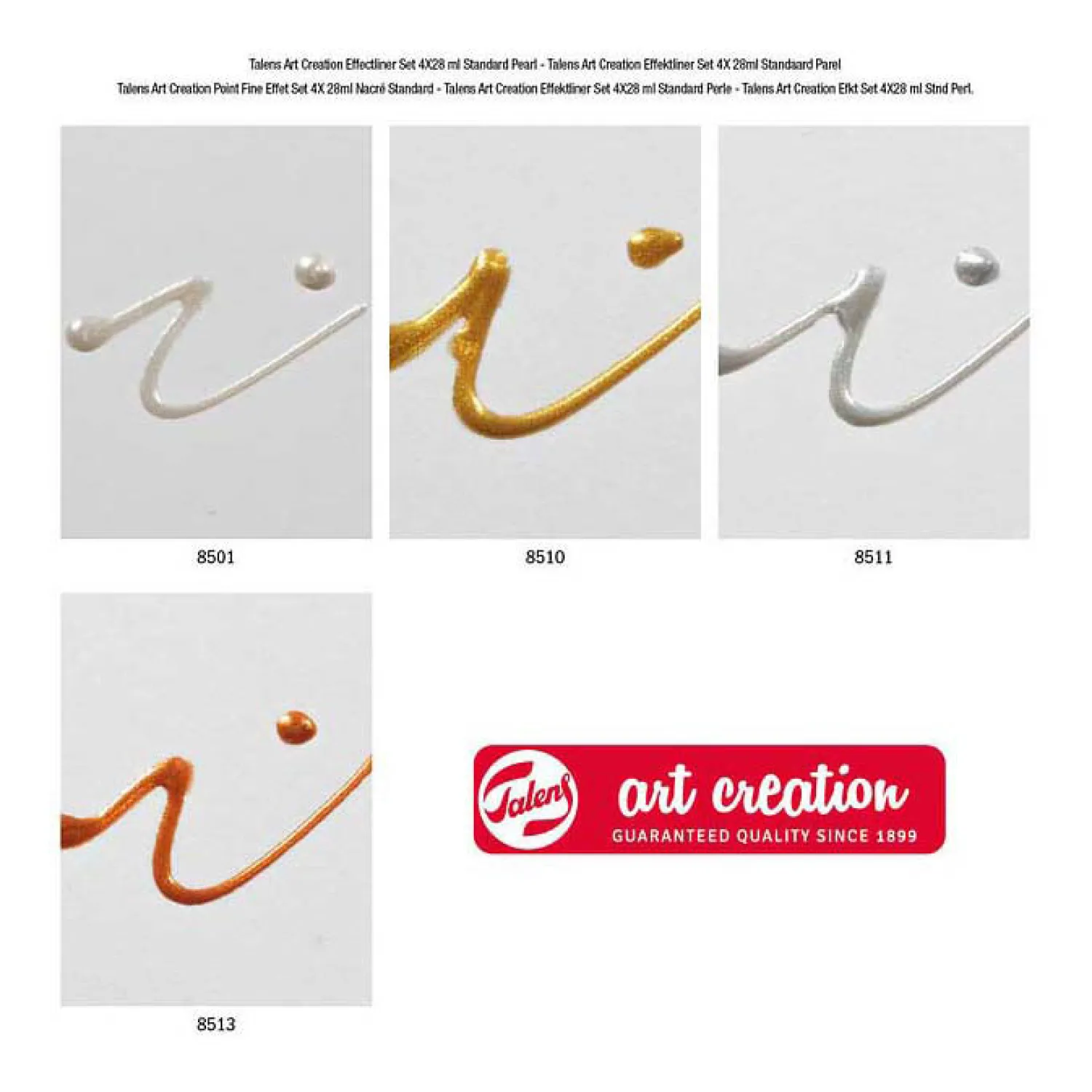 Art Creation Effektliner Set 4x28ml Standaardparel>Talens Clearance