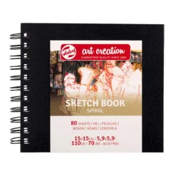 Art Creation Schetsboek Spiraal 15x15cm 110 G 80V-Talens Outlet