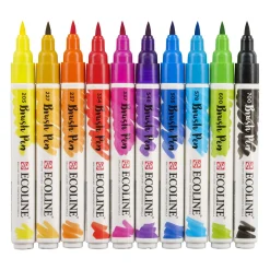Ecoline Brush Pen, 10st.-Talens Best
