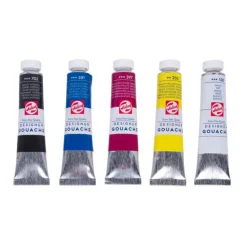 Gouache Extra Fijn Mengset, 5x20ml Tubes-Talens New
