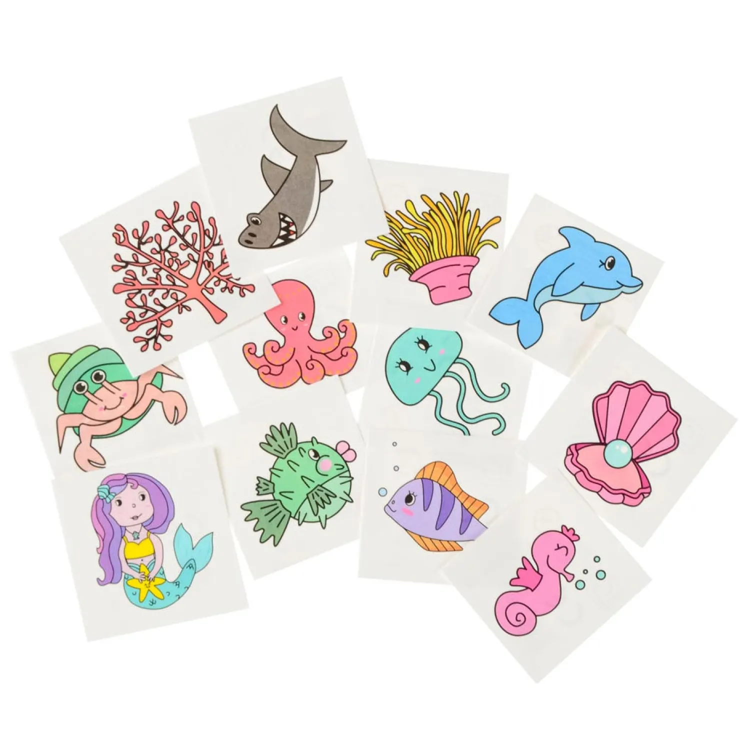 Tattoos Zeedieren, 12st.>Duckiez Outlet