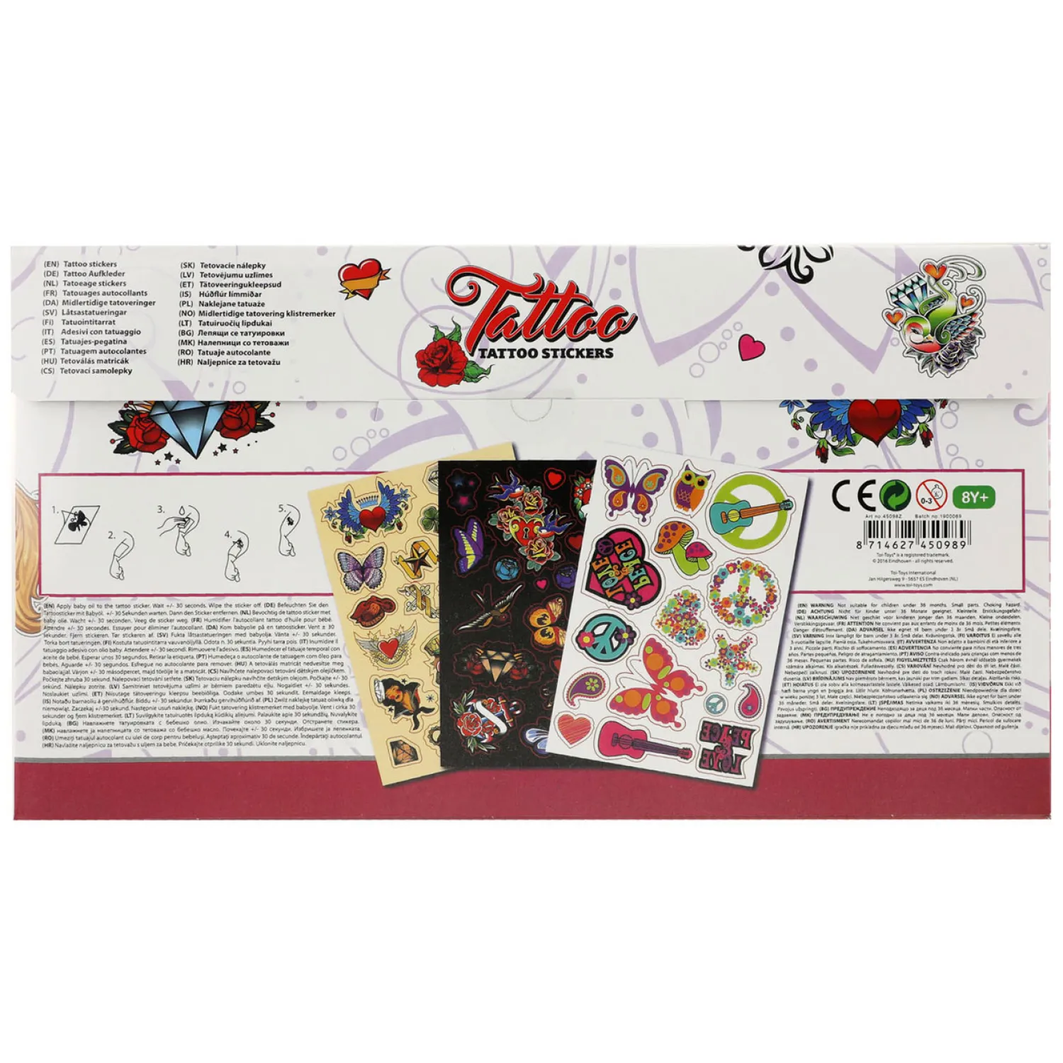 Tattoostickers met Glow in the Dark>Toi-Toys Hot