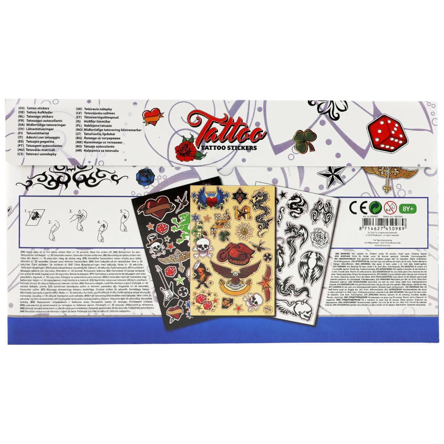 Tattoostickers met Glow in the Dark>Toi-Toys Hot