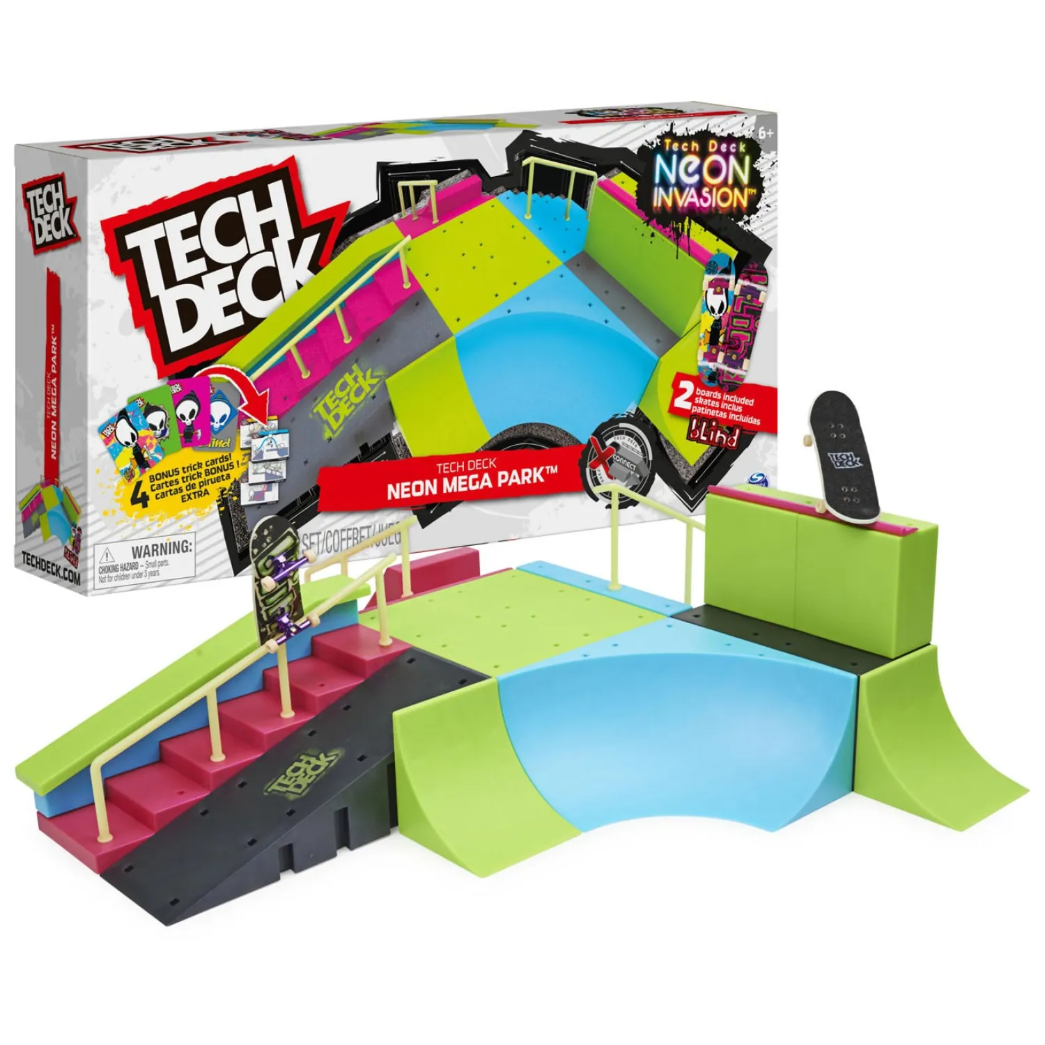 Spin Master Tech Deck - Neon Mega Ramp Schansset Discount