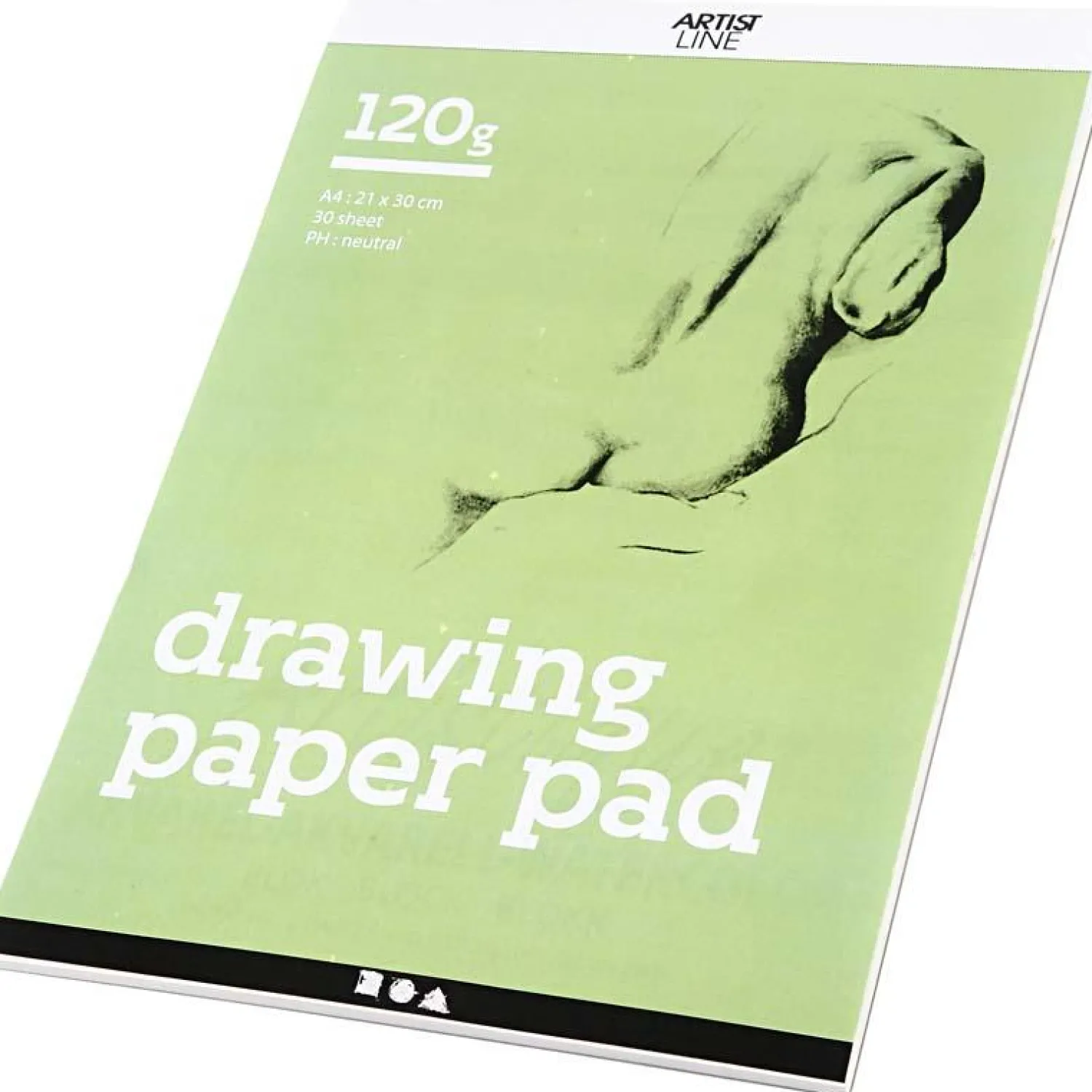 Tekenblok Wit A4 120gr, 30 Vellen-Creativ Company Outlet