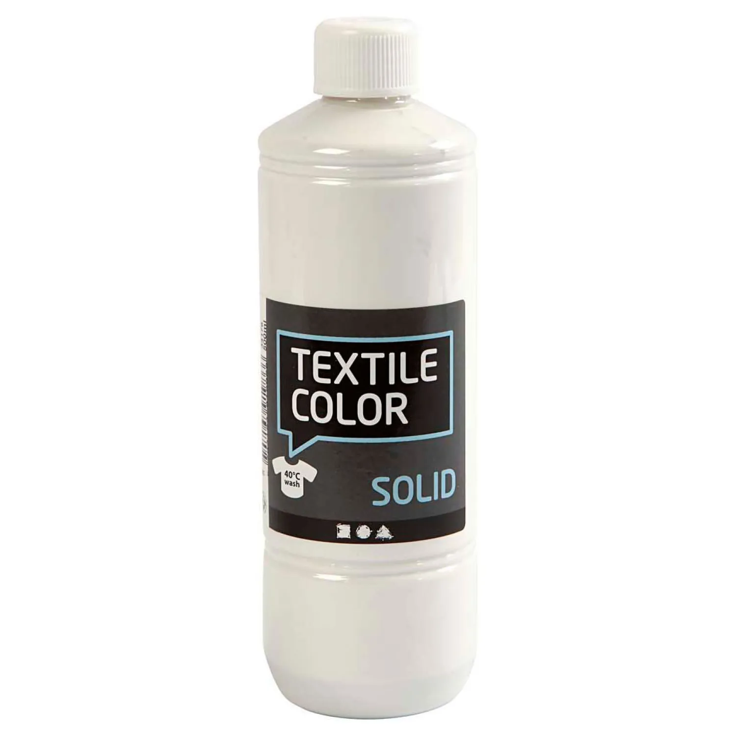 Creativ Company Textiel Color Verf - Dekkend Wit, 500ml
