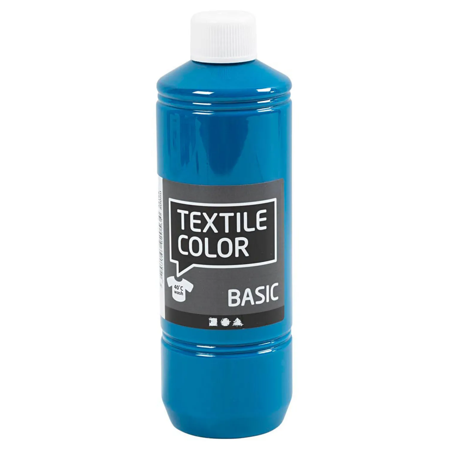 Textiel Color Verf - Turquoiseblauw, 500ml-Creativ Company Discount