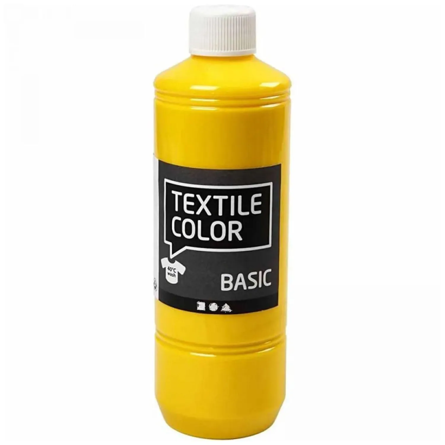 Textielverf - Primaire kleuren, 5x500ml-Creativ Company Sale