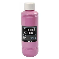 Creativ Company Textile Color Dekkende Textielverf - Roze, 250ml Hot