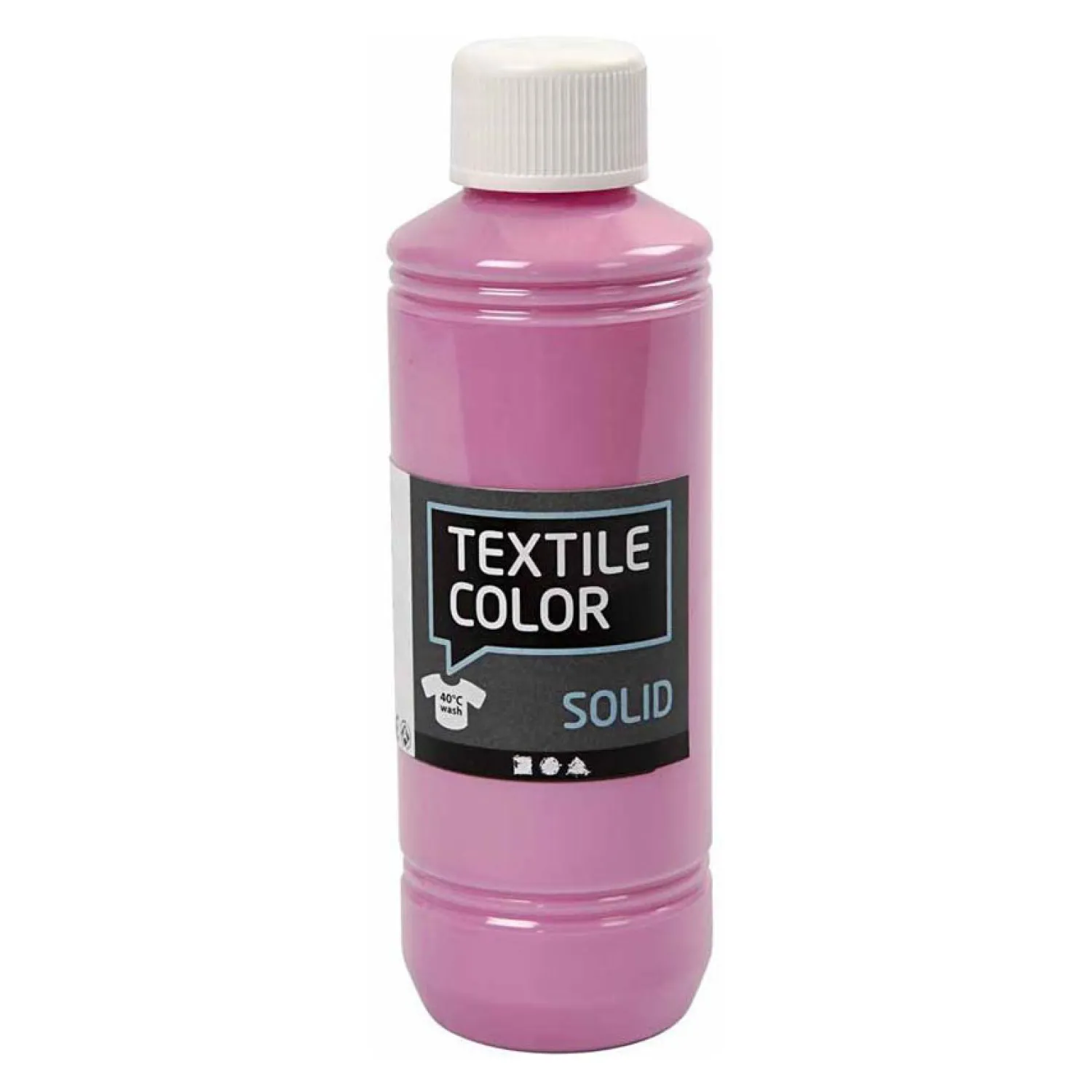 Creativ Company Textile Color Dekkende Textielverf - Roze, 250ml Hot