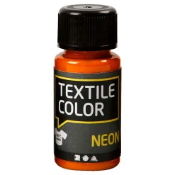 Textile Color Dekkende Textielverf - Neon Oranje, 50ml-Creativ Company