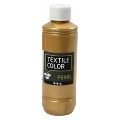 Textile Color Dekkende Textielverf - Goud Parelmoer, 250ml-Creativ Company New