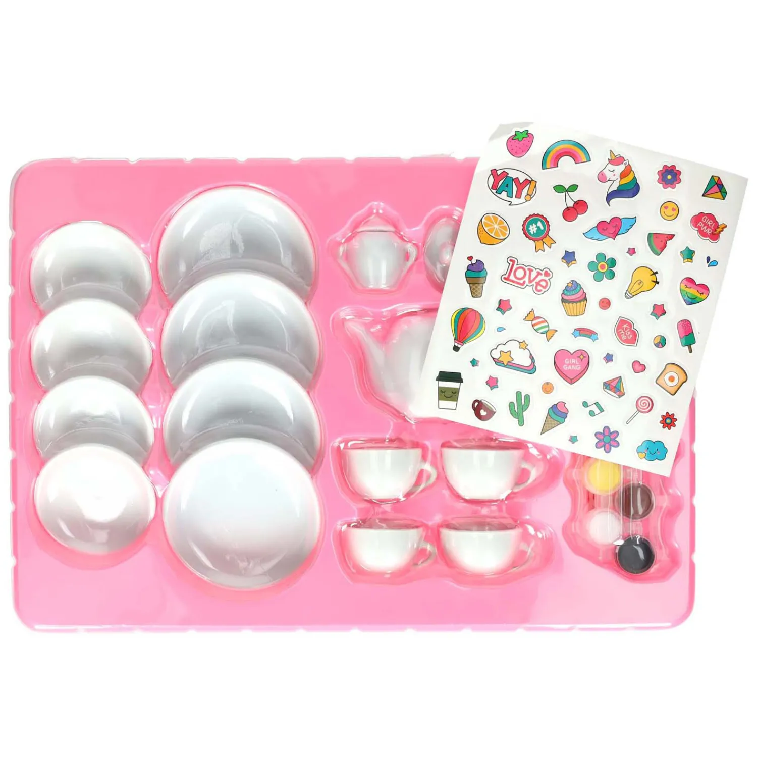 Theeset Schilderen Groot 17dlg.> Discount