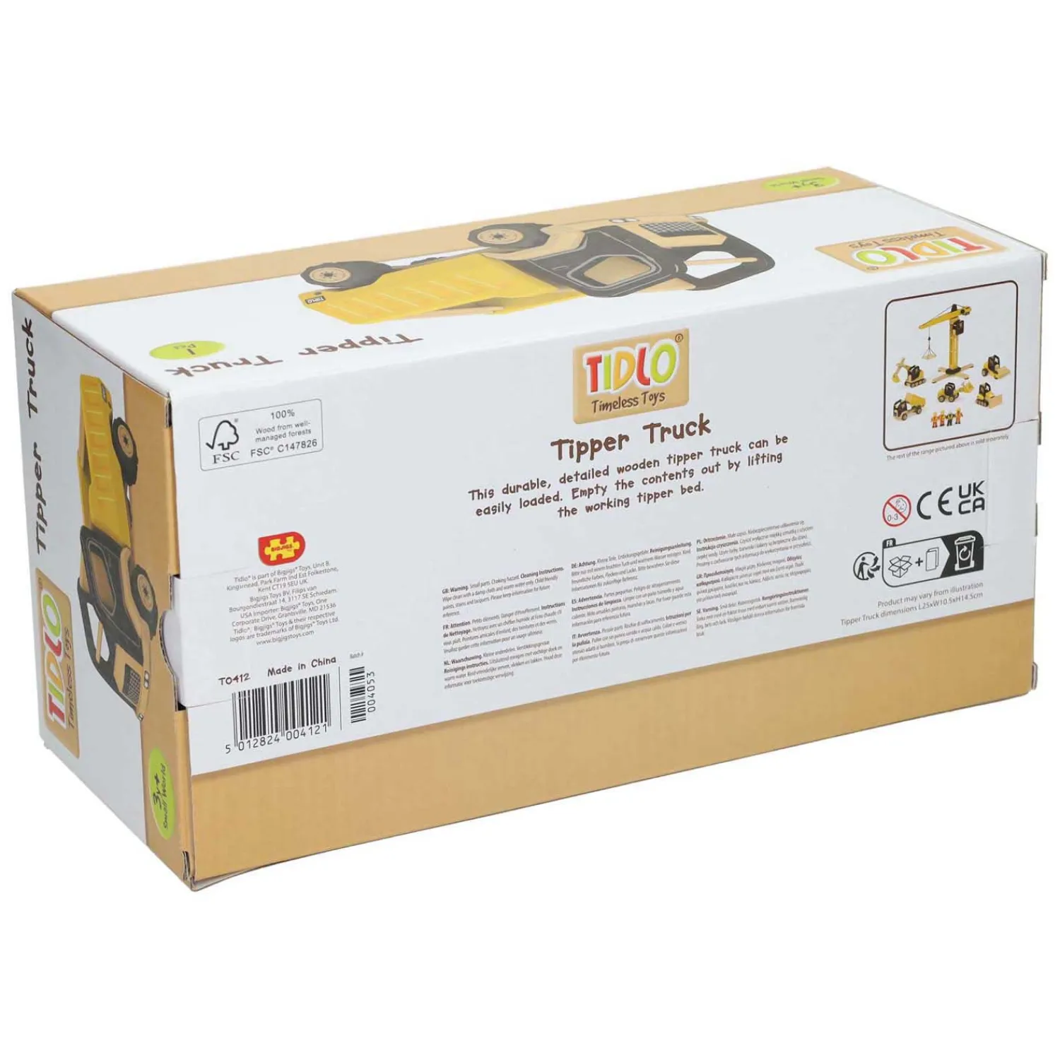 Tidlo Houten Kiepvrachtwagen Hot