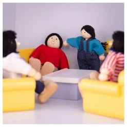 Houten Poppenhuis Meubels Woonkamer, 9dlg.-Tidlo Best