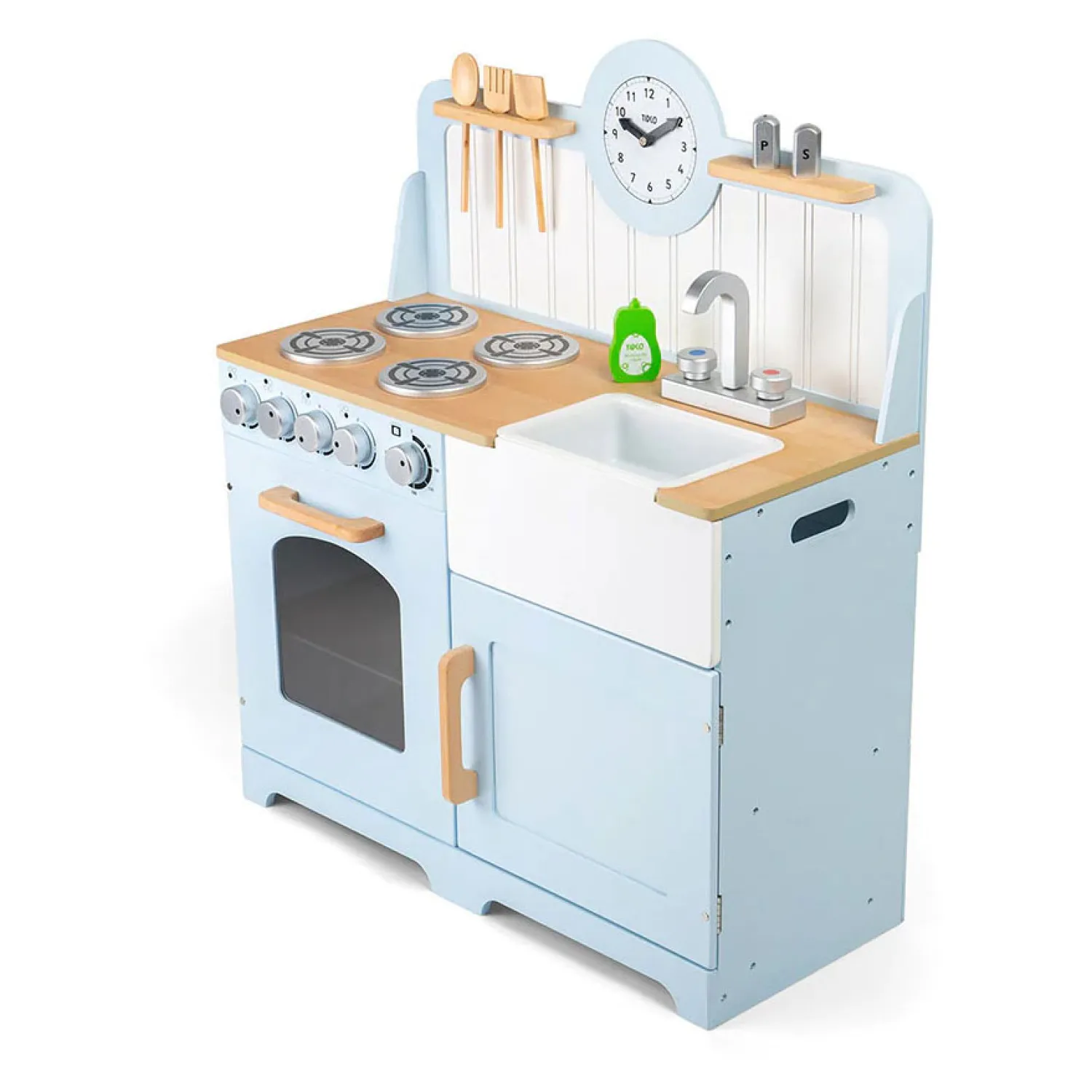 Houten Speelkeuken Landelijk,7dlg.>Tidlo Discount