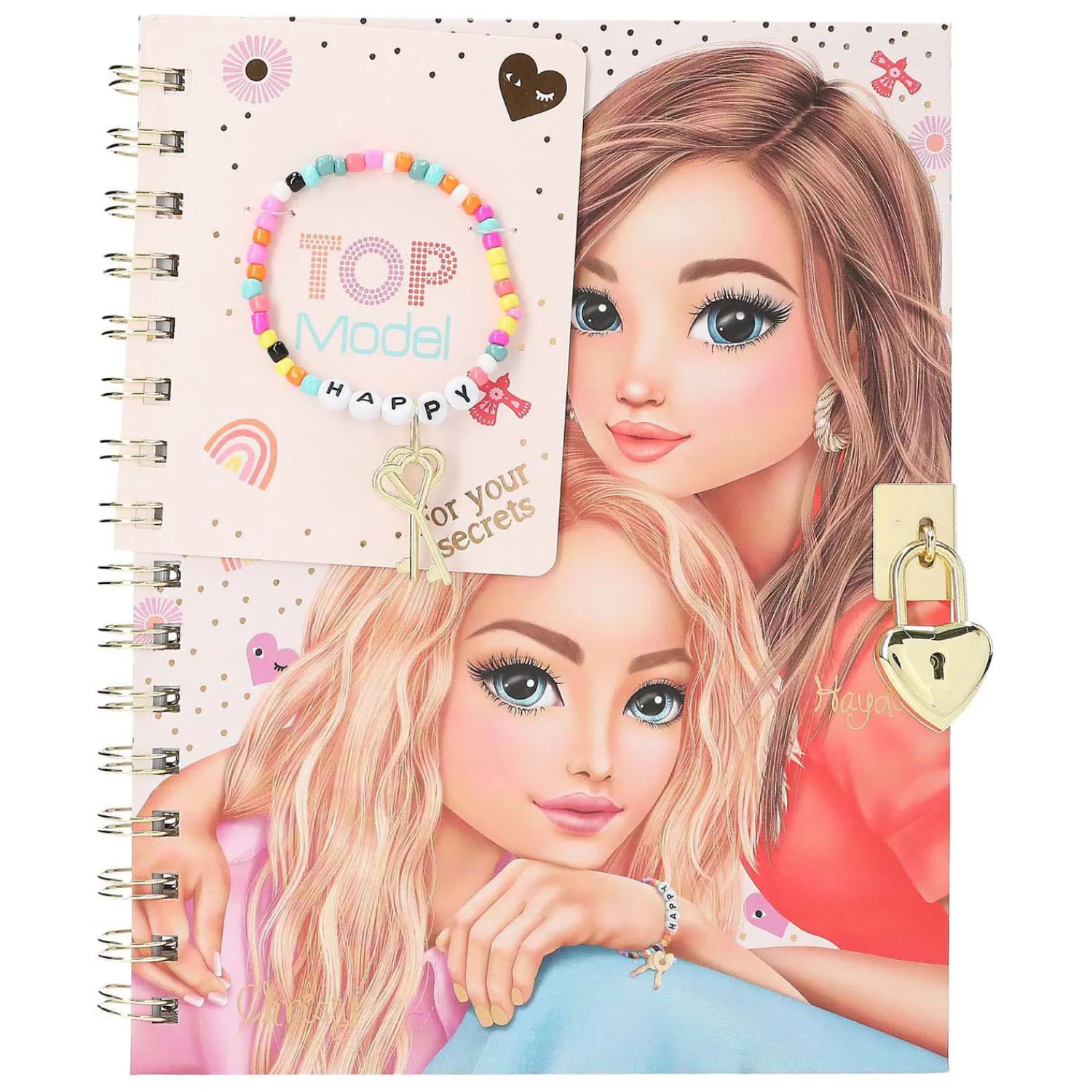 Dagboek met Slot & Armband>TOPModel Best