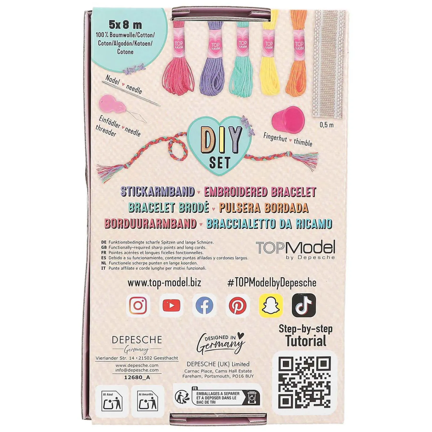 DIY Maak je eigen Geborduurde Armbanden-TOPModel New