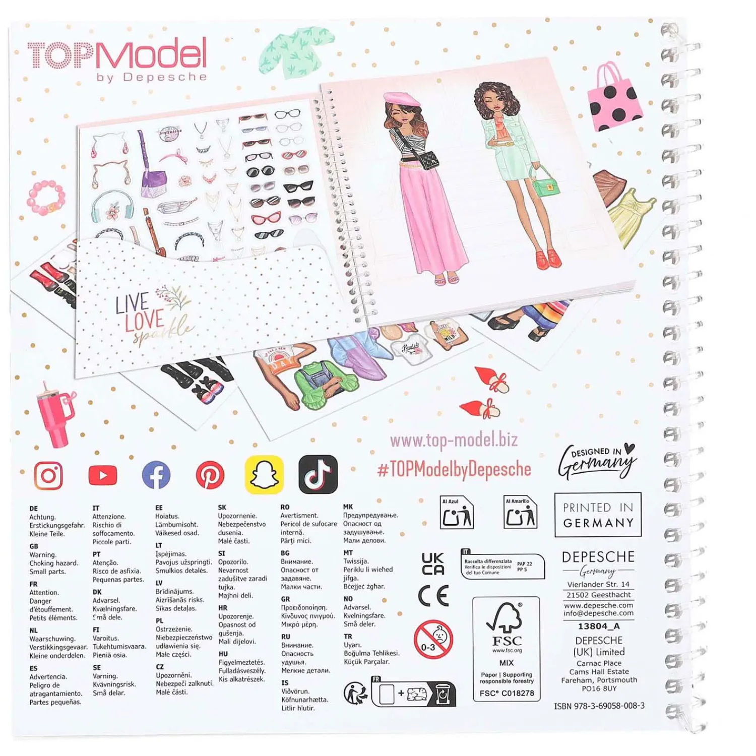 Dress Me Up Stickerboek-TOPModel Clearance