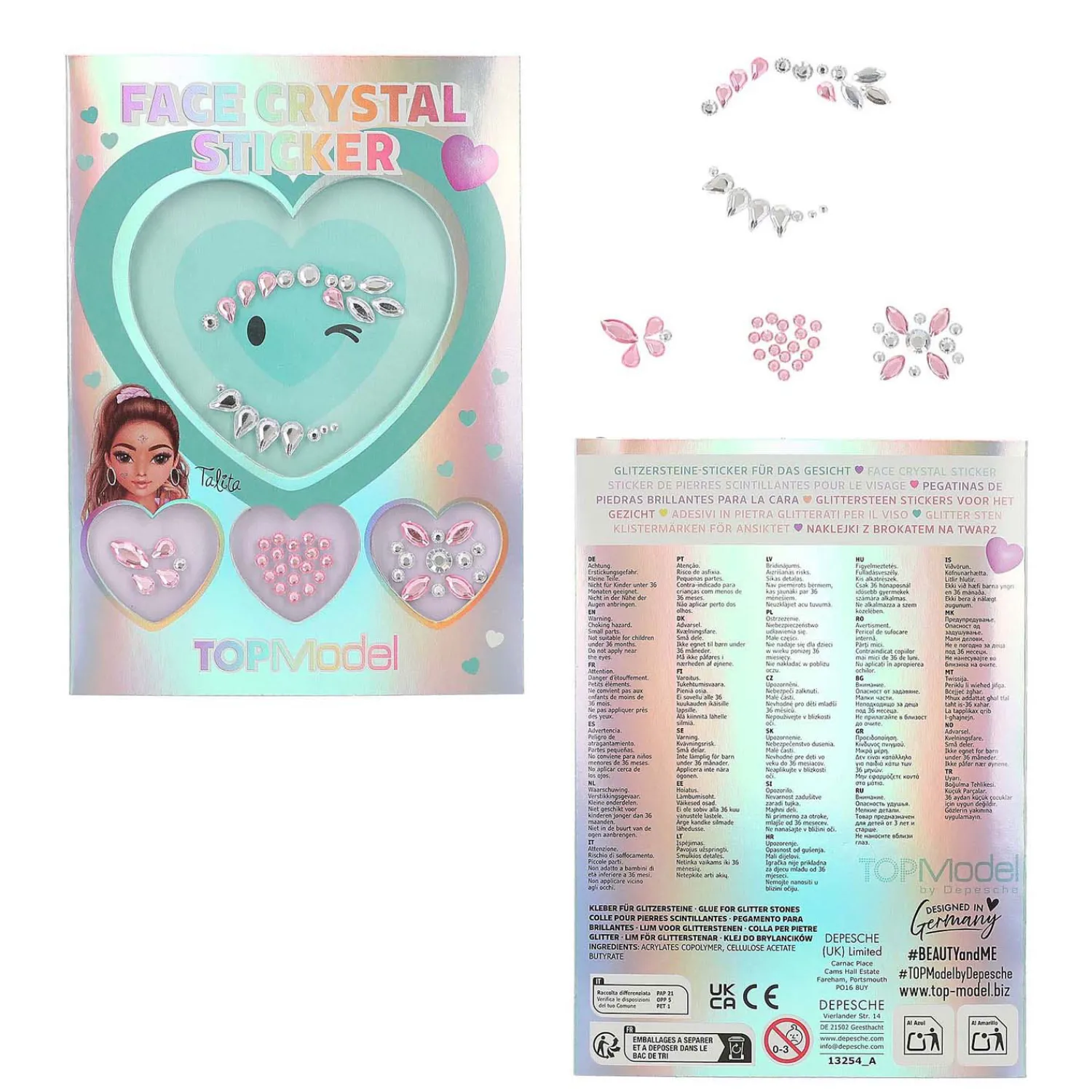 Face Crystal Stickers Beauty and Me-TOPModel Online
