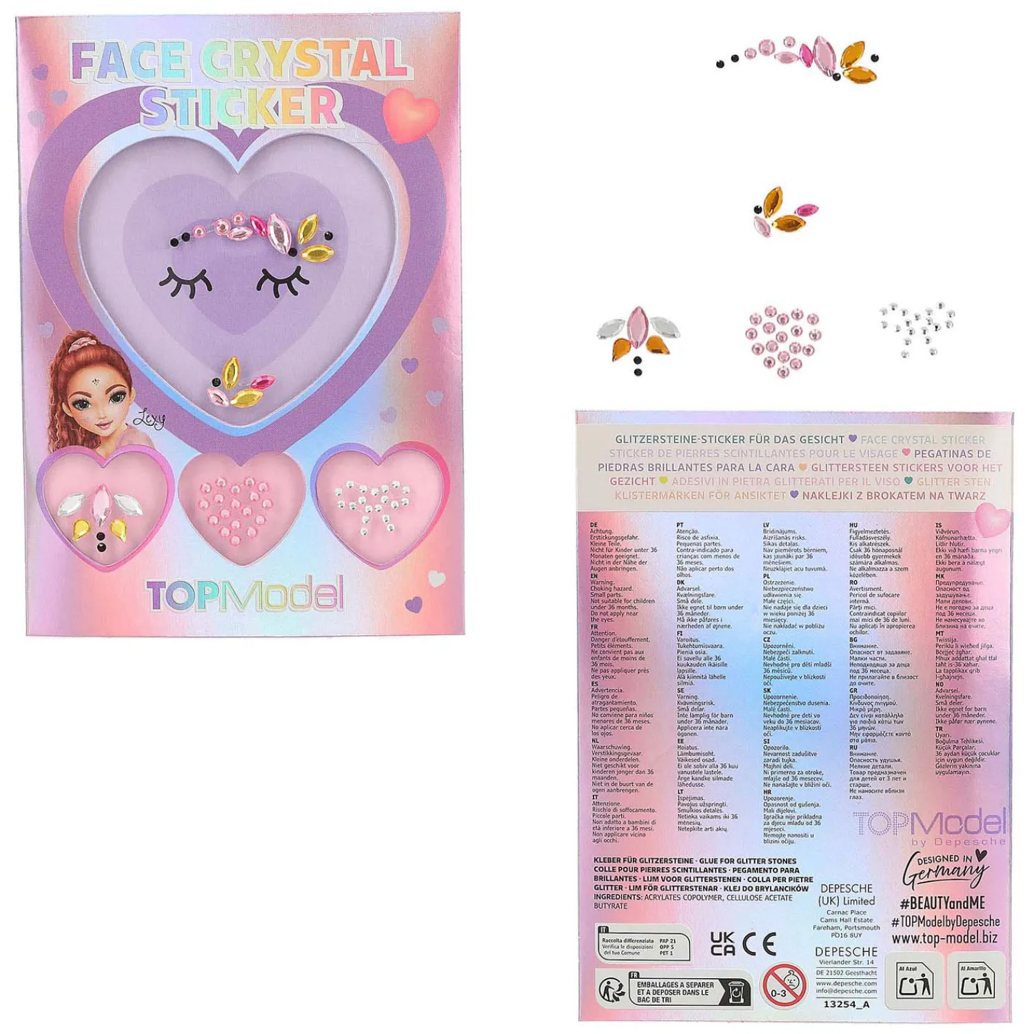 Face Crystal Stickers Beauty and Me-TOPModel Online