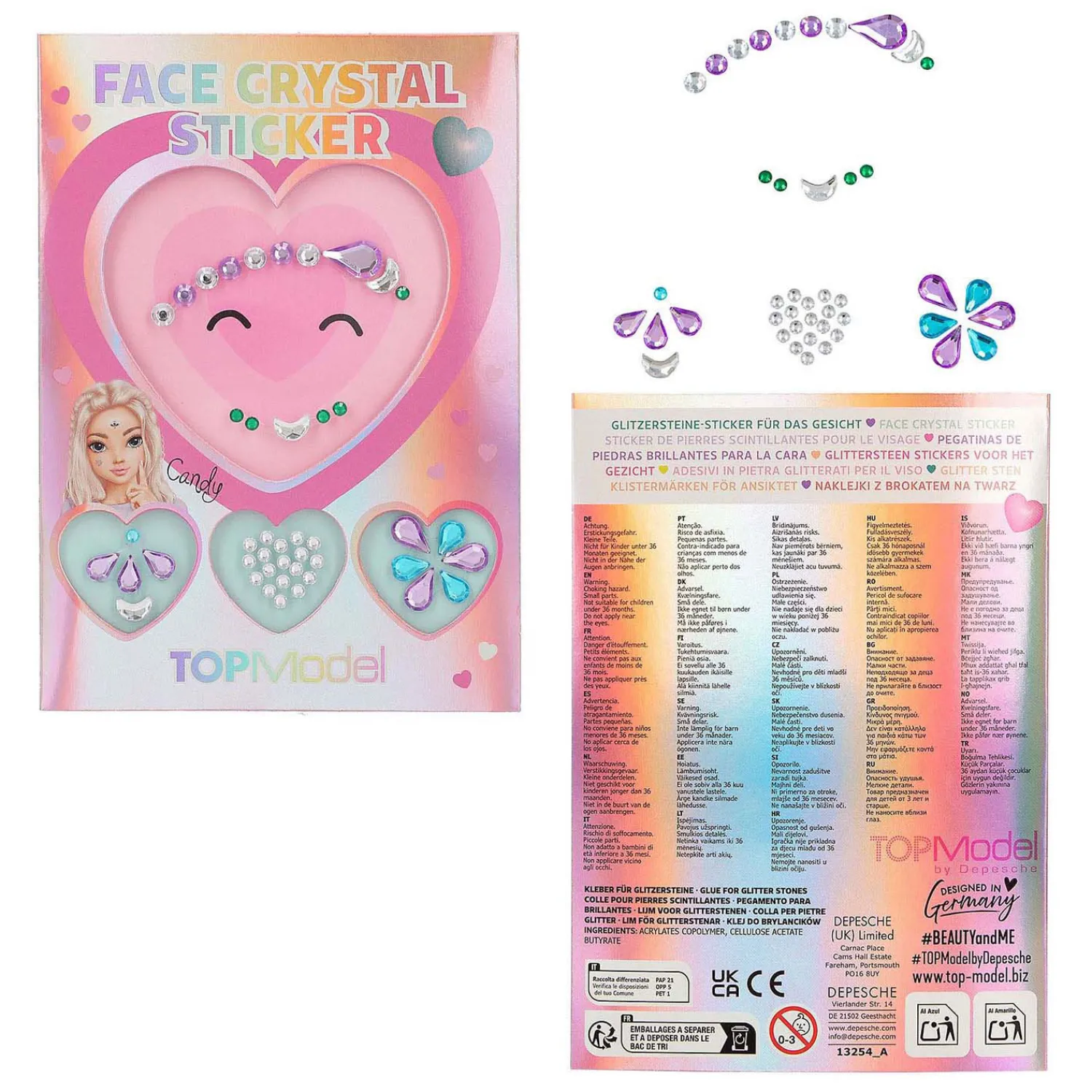 Face Crystal Stickers Beauty and Me-TOPModel Online