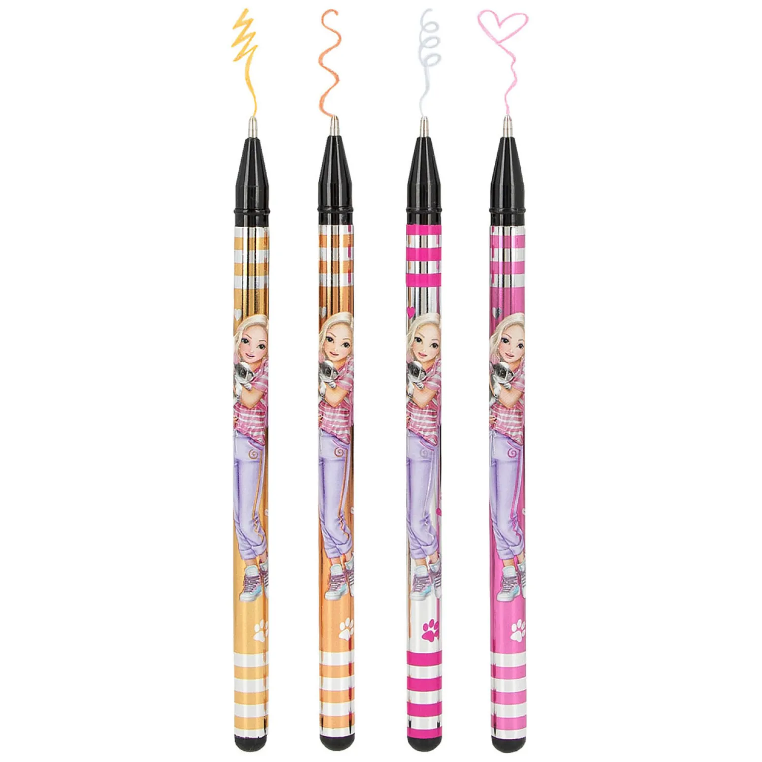 Glitter Gelpennen Metallic, 4st.-TOPModel Best