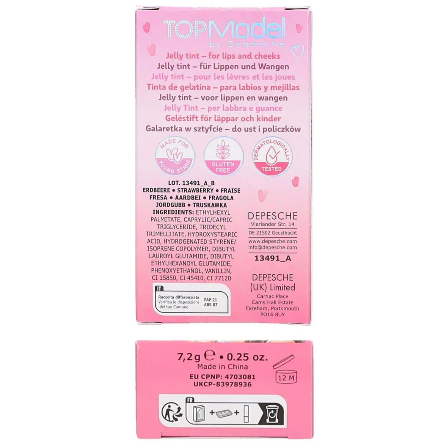 Jelly Stick Cheeks & Lips Beauty and Me>TOPModel Clearance