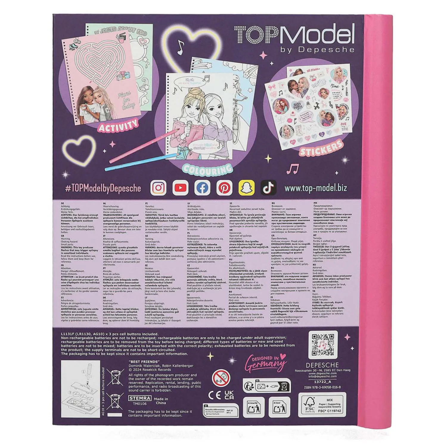 TOPModel Kleurboek met LED en Geluid MY BFF>Depesche Outlet