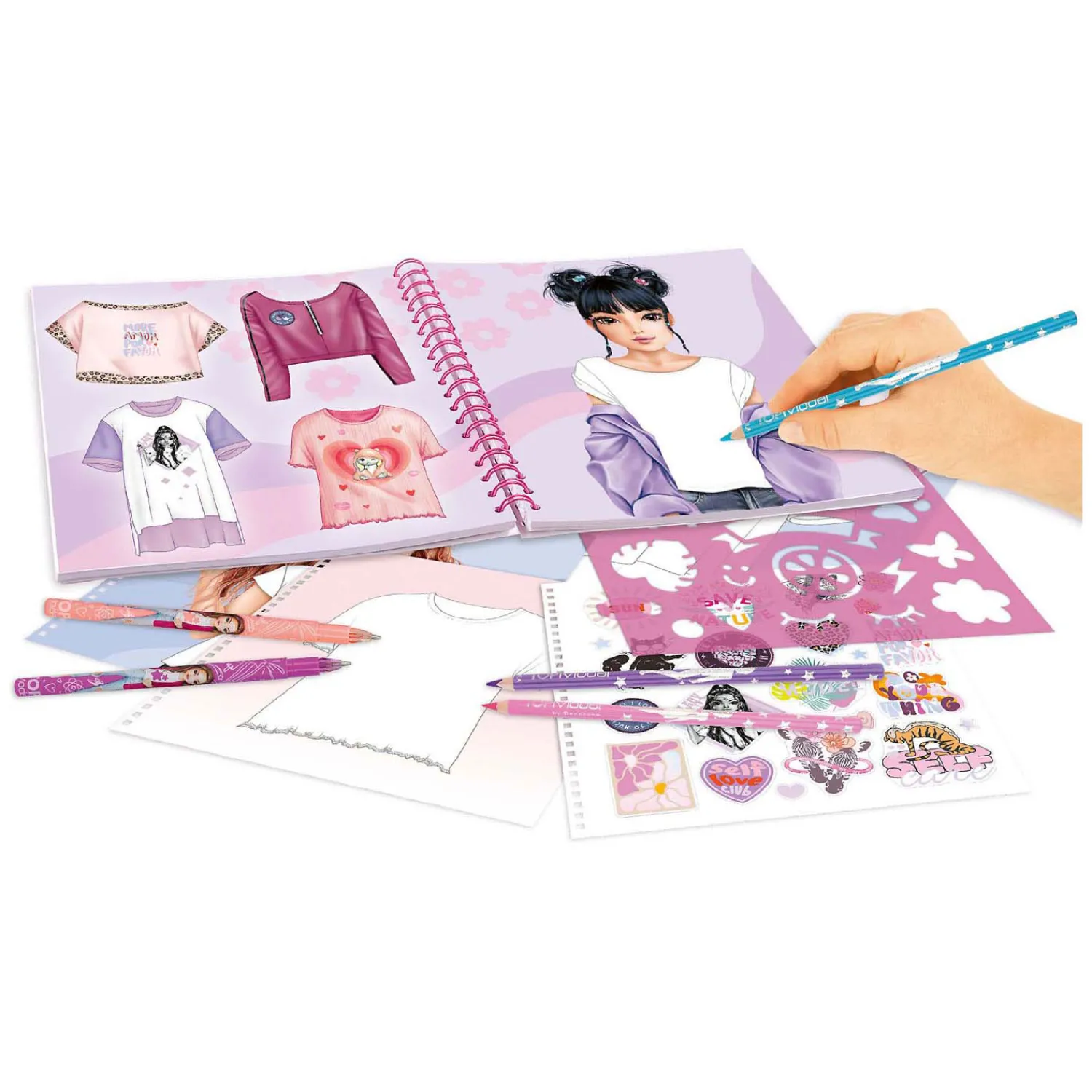 T-Shirt Designer Kleurboek-TOPModel New