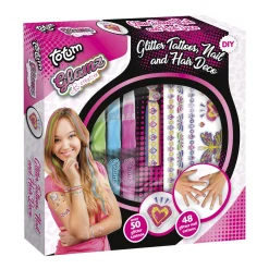 Glamz Glitter Tatoeages en Haarkrijt-Totum Hot