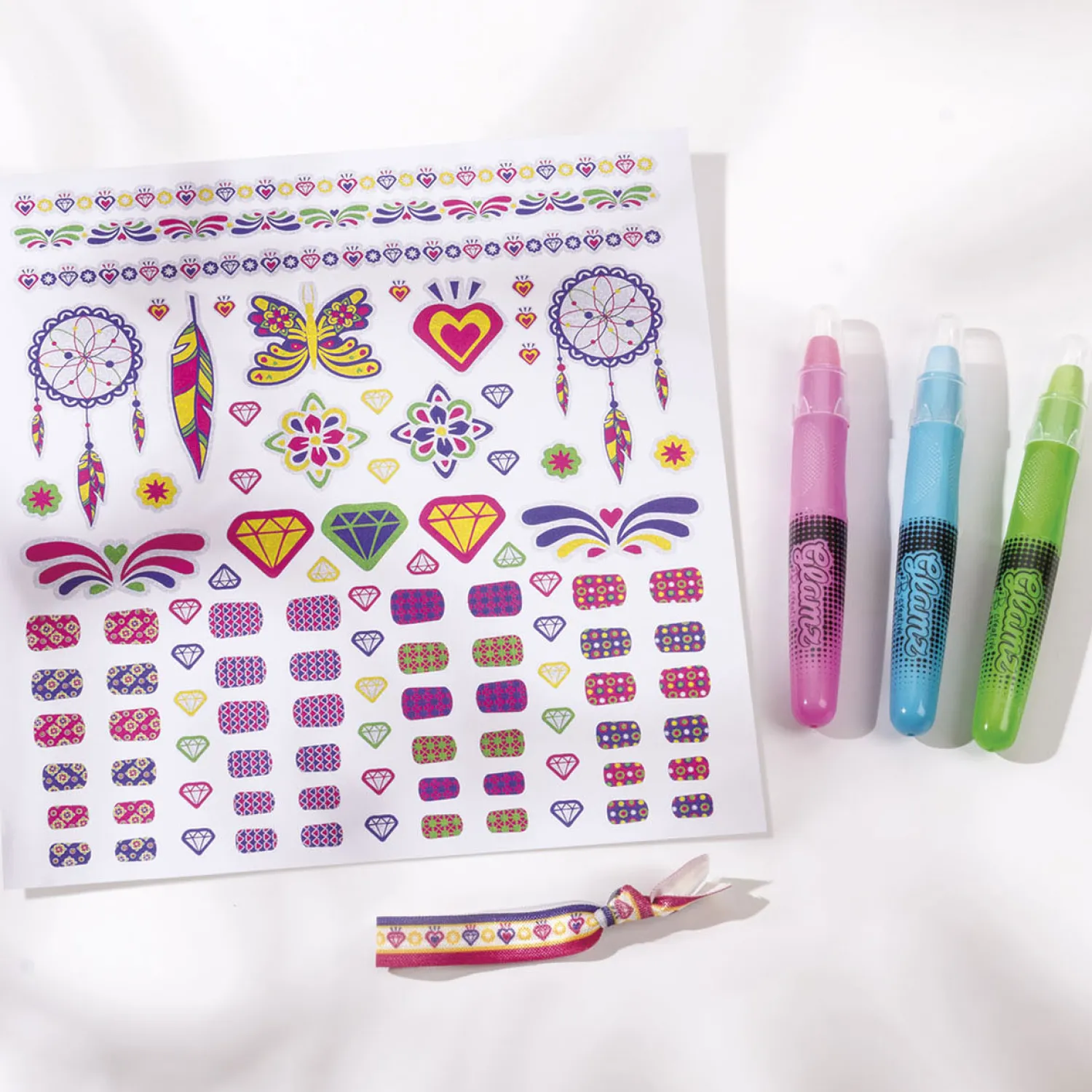 Glamz Glitter Tatoeages en Haarkrijt-Totum Hot