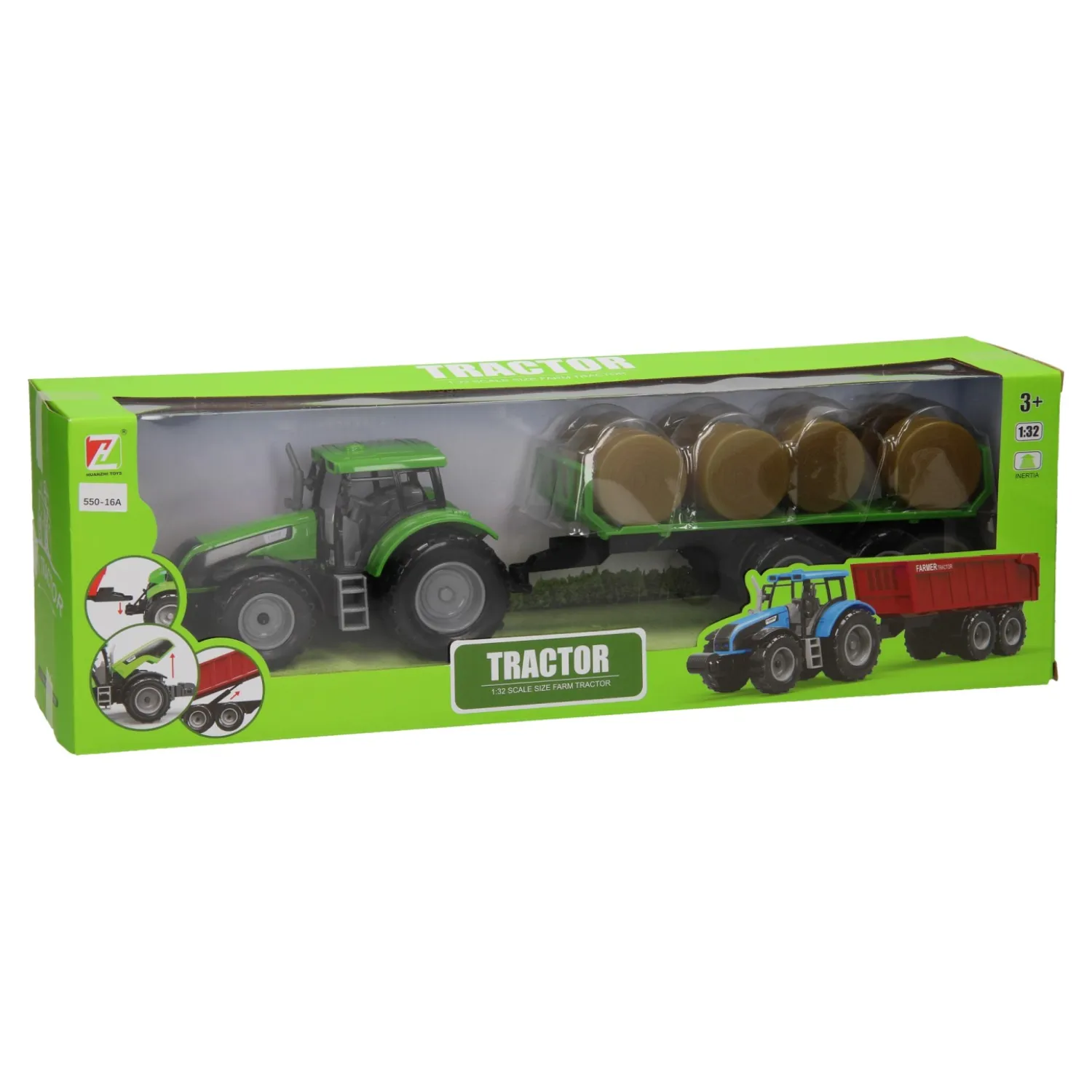 Tractor met Balenwagen 1:32- Outlet