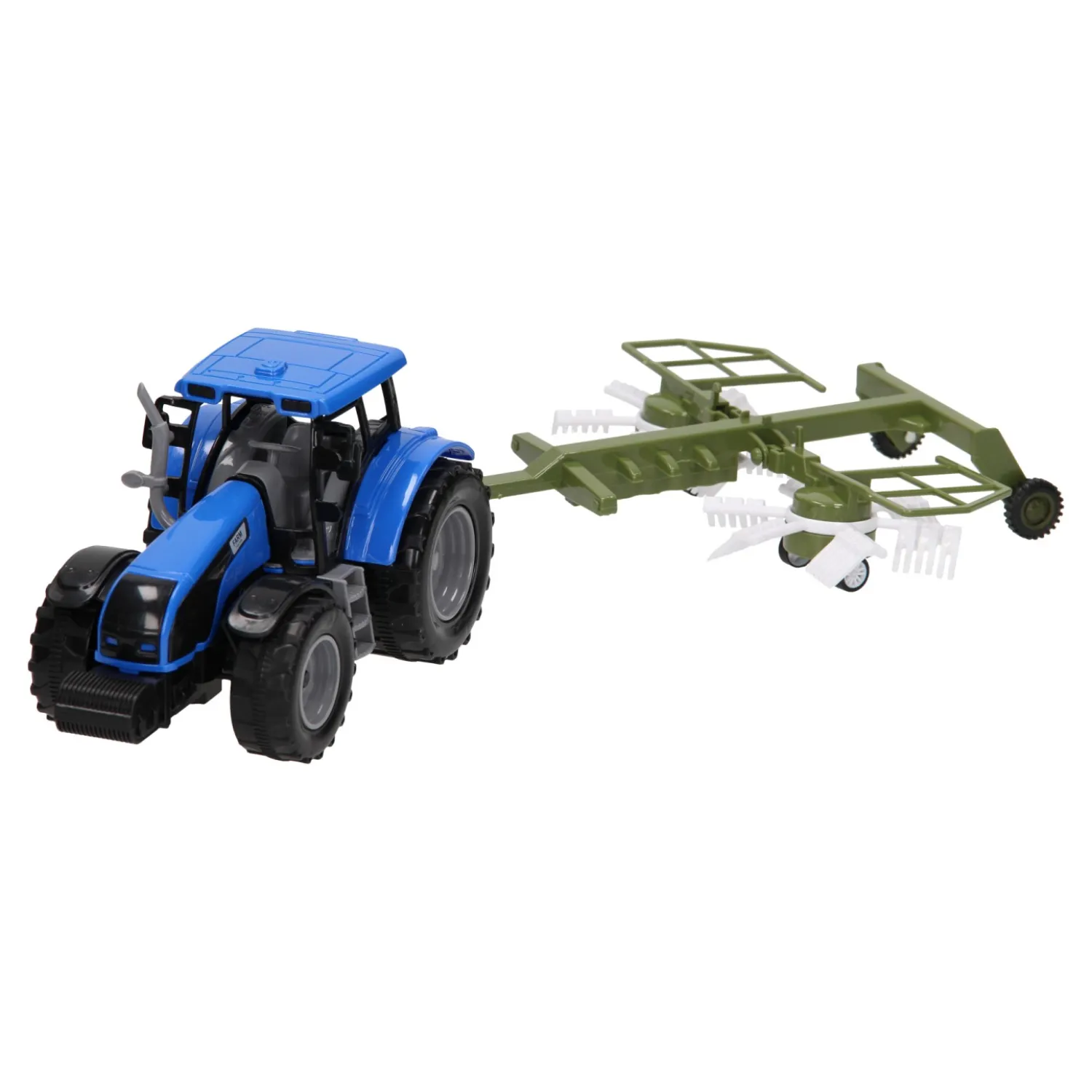 Tractor met Hooischudder 1:32 Best