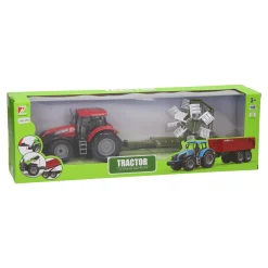 Tractor met Hooischudder 1:32 Best